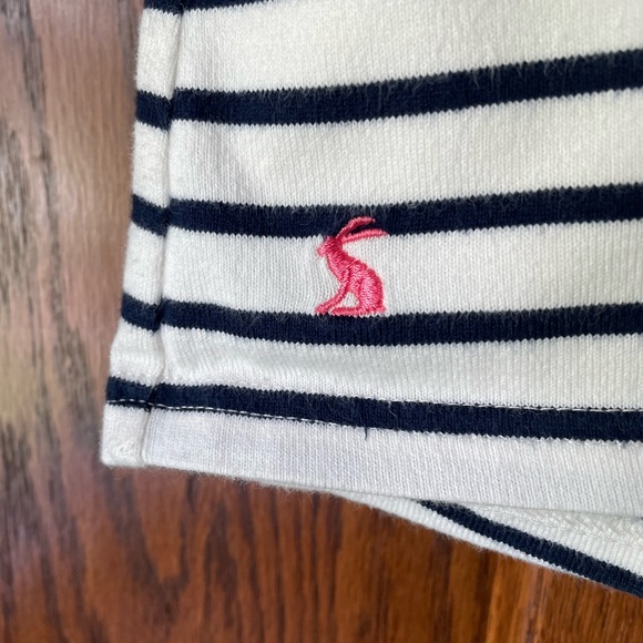 Joules Navy/White Stripe Top - Picture 3 of 4